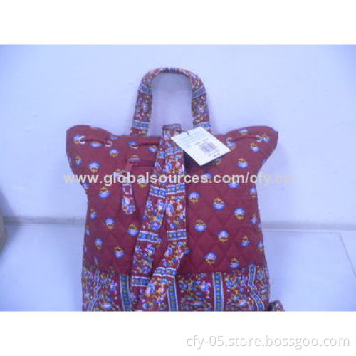 Fashionable Cotton Backpack, OEM and ODM Orders Welcomed